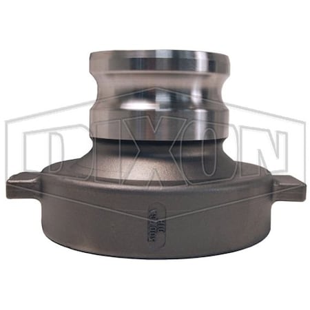 Dixon Cam and Groove Tank Car Adapter, 4 in, Adapter x Railroad, 316 SS, Domestic 400-TCA-SS